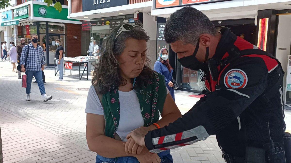 Bolu'da maske takmayı reddeden kadın: Saçma buluyorum