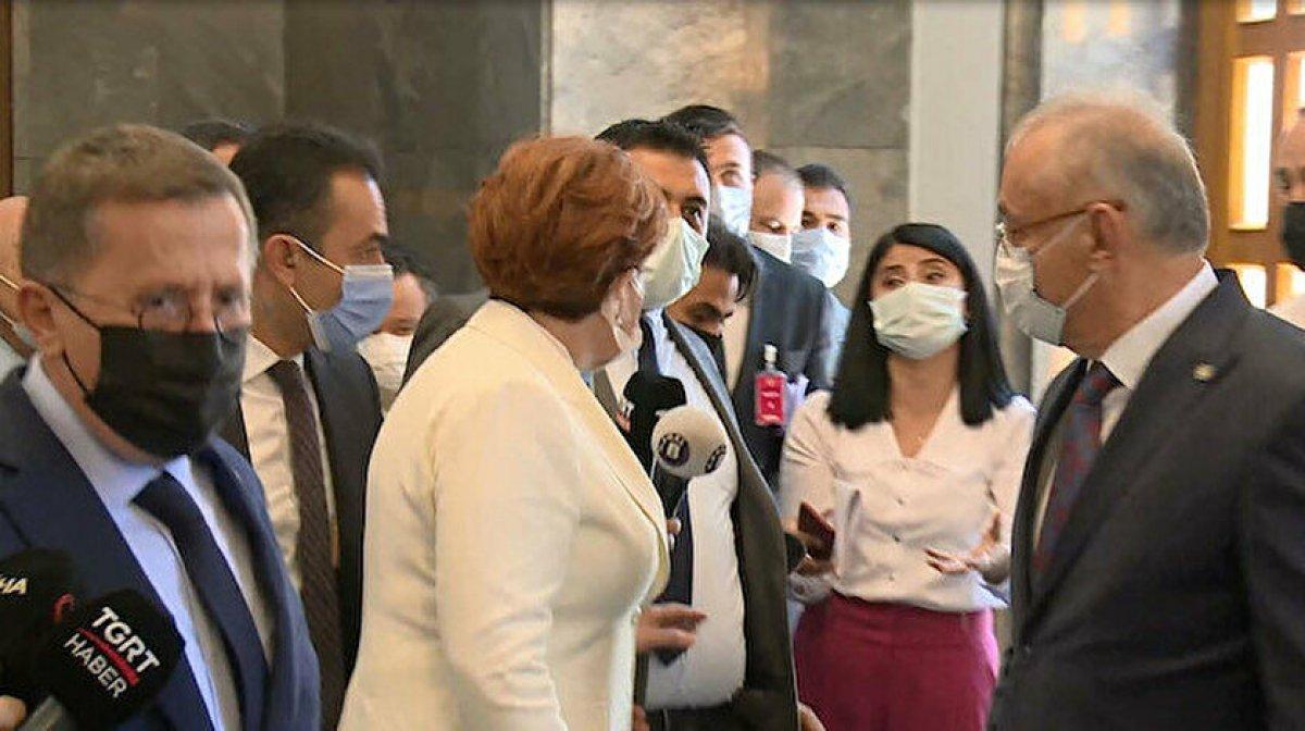 Meral Akşener'in korumalarından gazetecilere müdahale