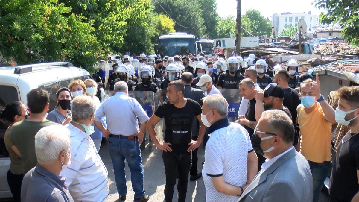 Tozkoparan'da kentsel dönüşüm arbedesi