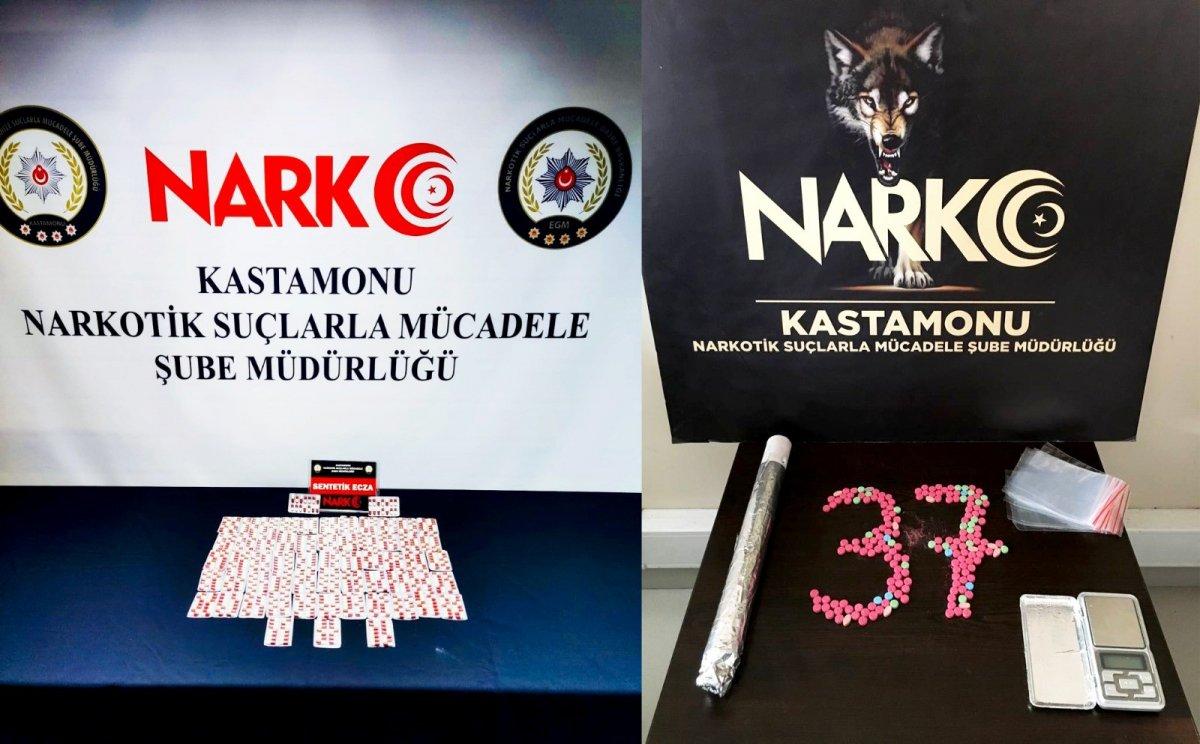 Kastamonu'da düdüklüden uyuşturucu çıktı