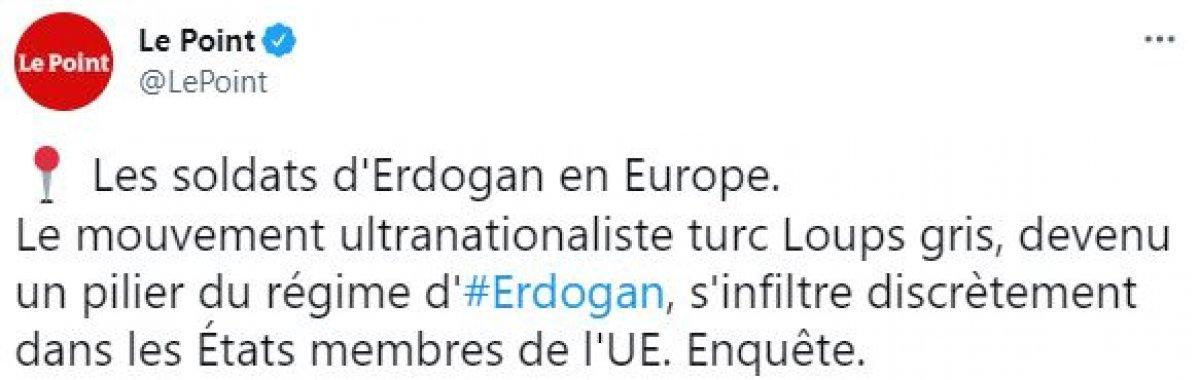 Fransa'nın Türkiye düşmanlığı, Le Point'in kapağında