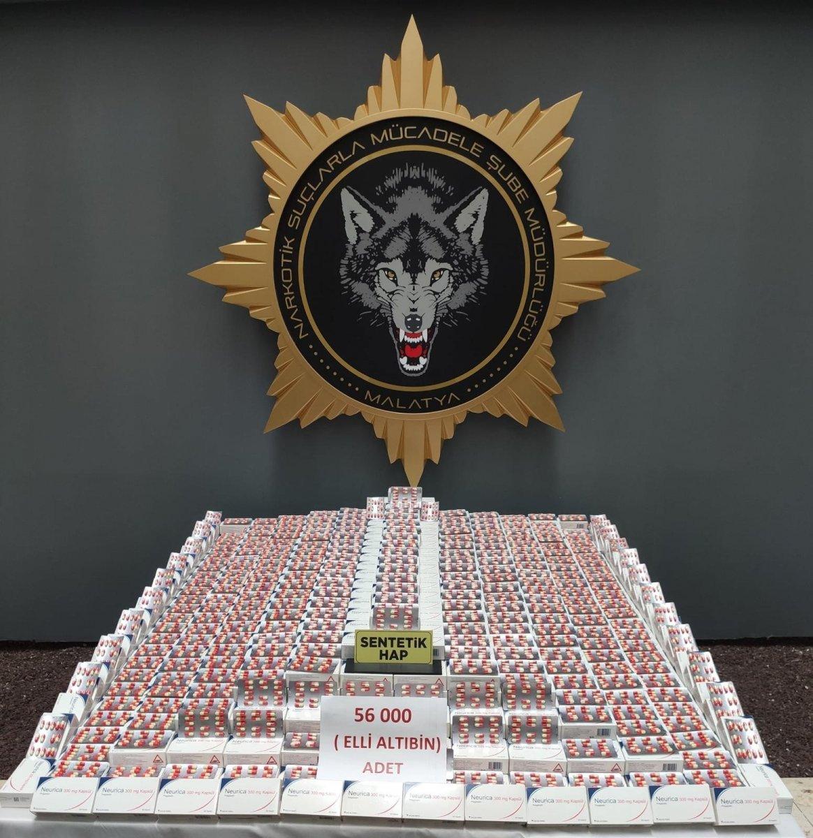 Malatya'da 1,5 milyon liralık uyuşturucu ele geçirildi