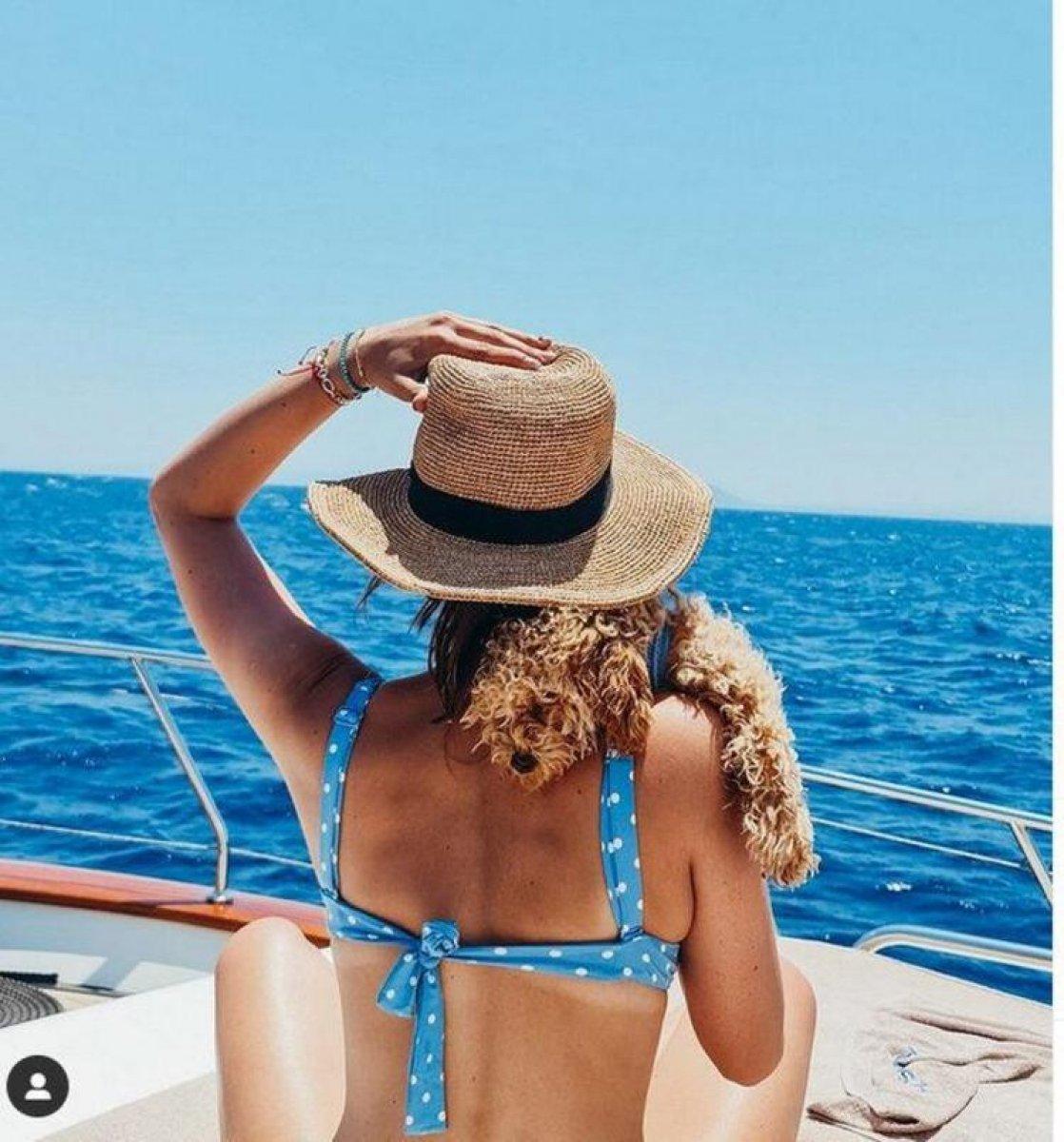 Deniz Baysal Yurtçu'nun tatil pozları