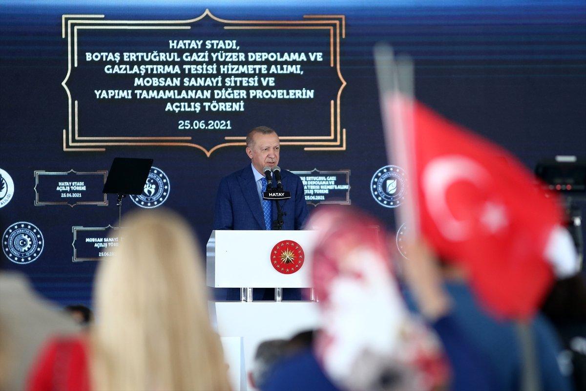 Cumhurbaşkanı Erdoğan, Hatay’da toplu açılış törenine katıldı