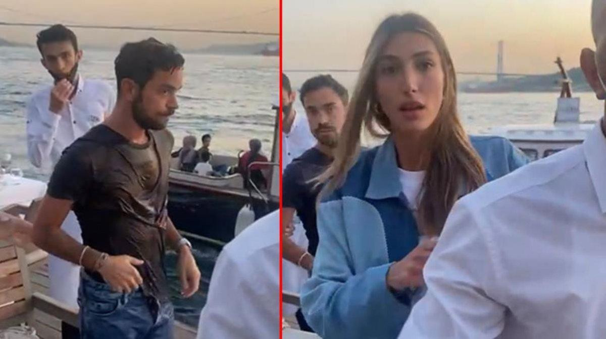 Şevval Şahin'in eski sevgilisi Marcus Aral, Kerem Kamışlı'yı denize attı