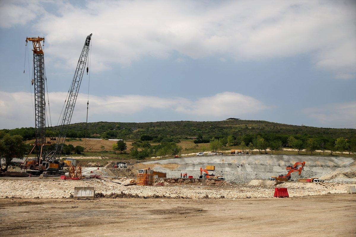 Kanal İstanbul Sazlıdere Köprüsü'nün temeli atıldı