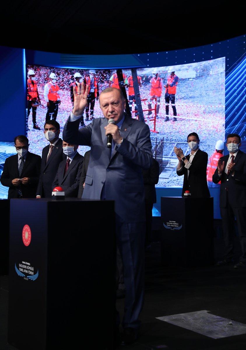 Kanal İstanbul Sazlıdere Köprüsü'nün temeli atıldı