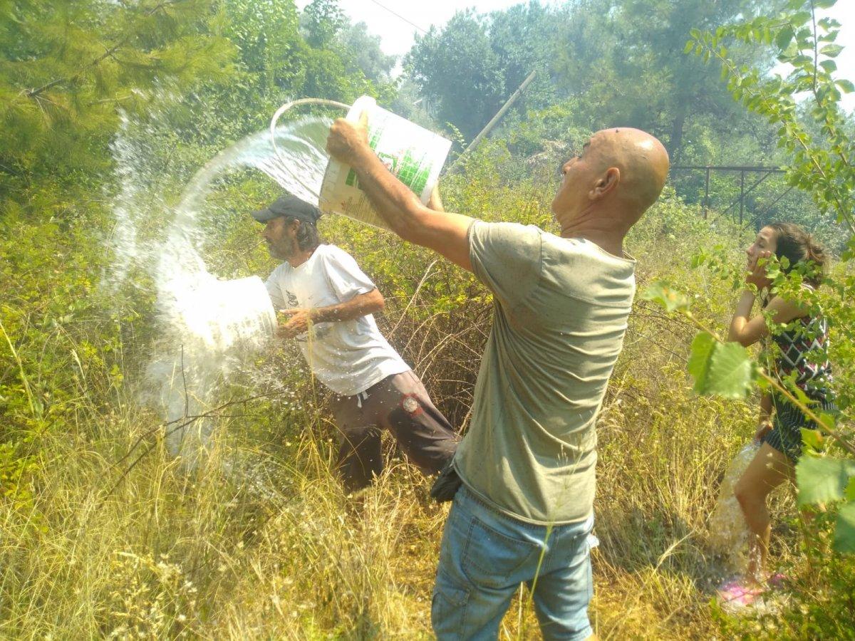 Kaş'ta orman yangını çıktı