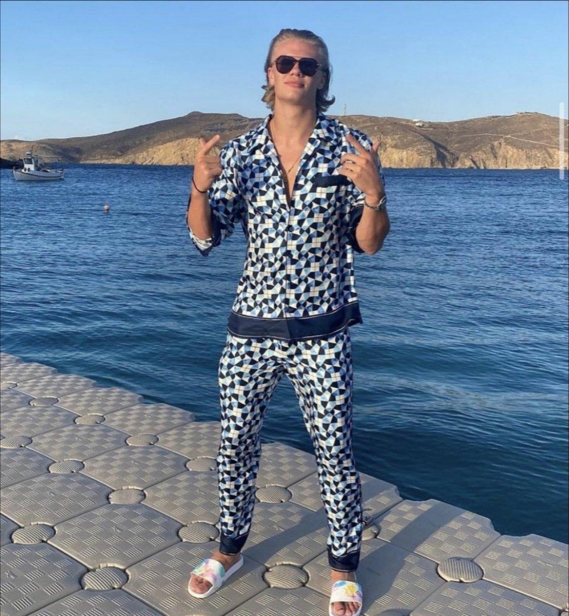 Erling Haaland Yunanistan tatilinde para saçtı