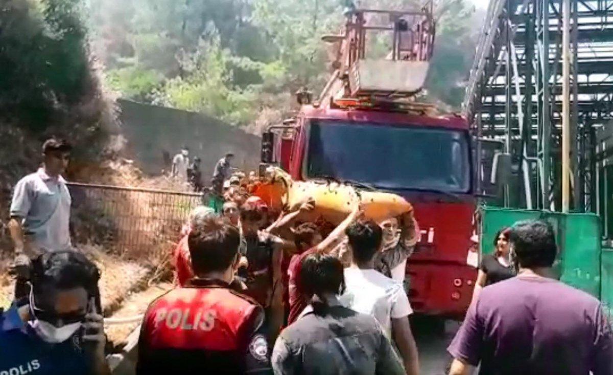 Marmaris'te şehit olan orman görevlisinin arkadaşları gözyaşı döktü