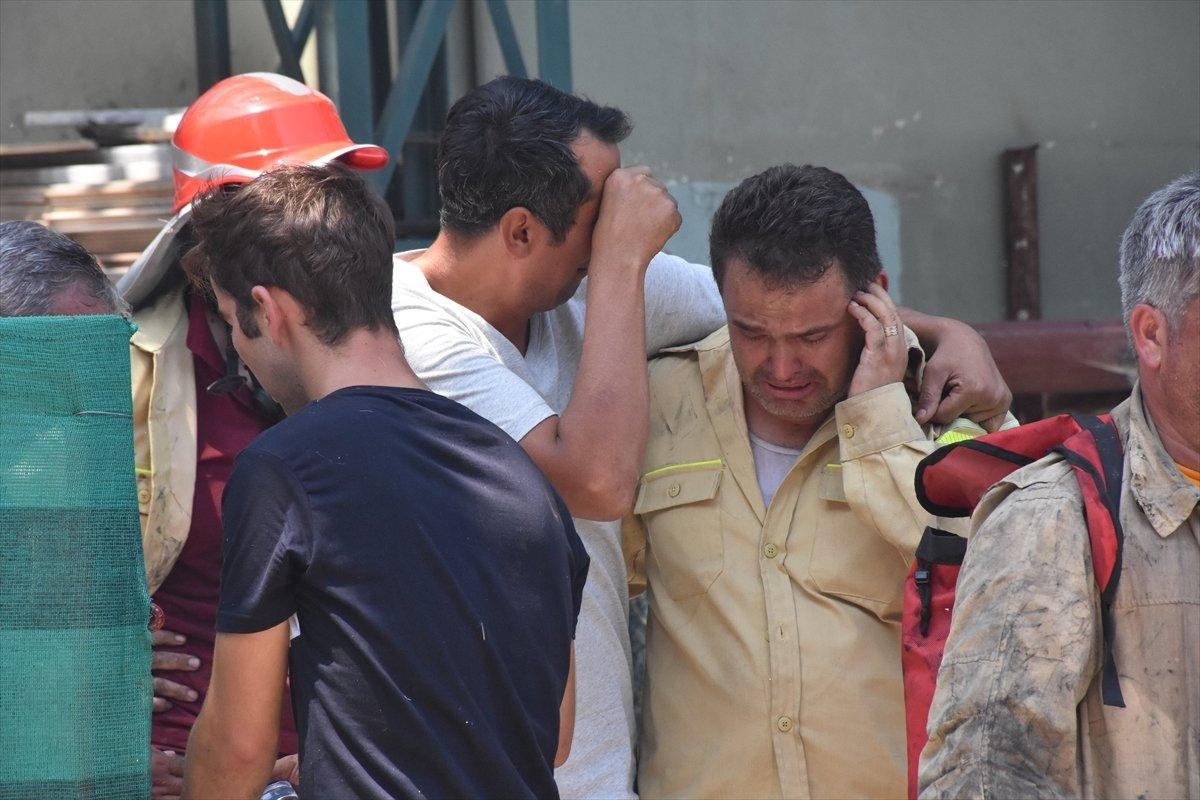 Marmaris'te şehit olan orman görevlisinin arkadaşları gözyaşı döktü