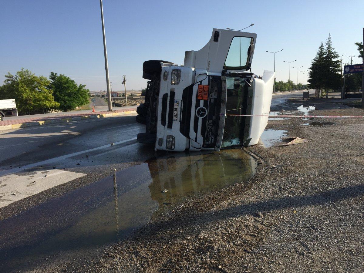 Konya'da 27 ton motorin yola döküldü