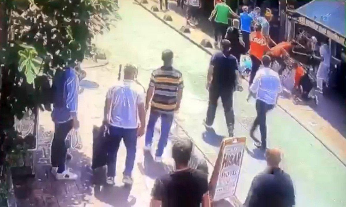 Taksim’de esnafın meydan kavgası