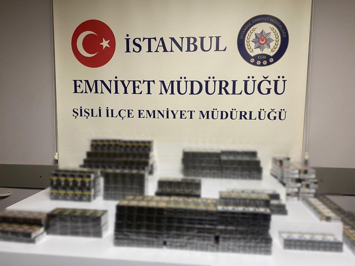 Şişli'de 2 bin 378 paket sigara çalan hırsız