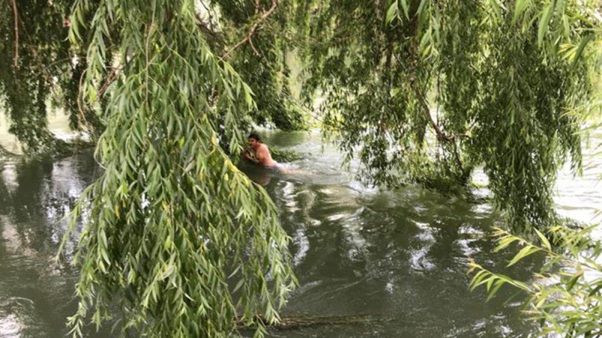Kırıkkale'de akıntıya kapılan şahıs kurtarıldı