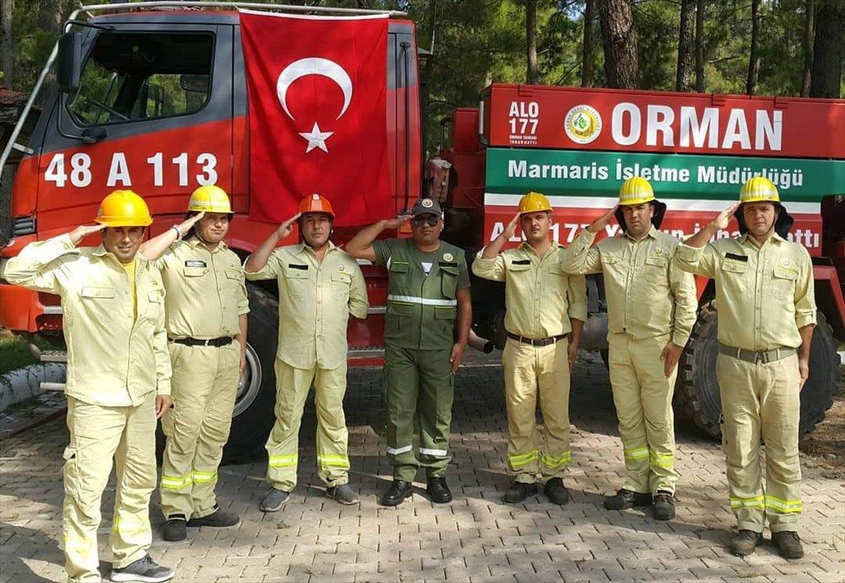Marmaris'te şehit olan orman görevlisinin arkadaşları gözyaşı döktü