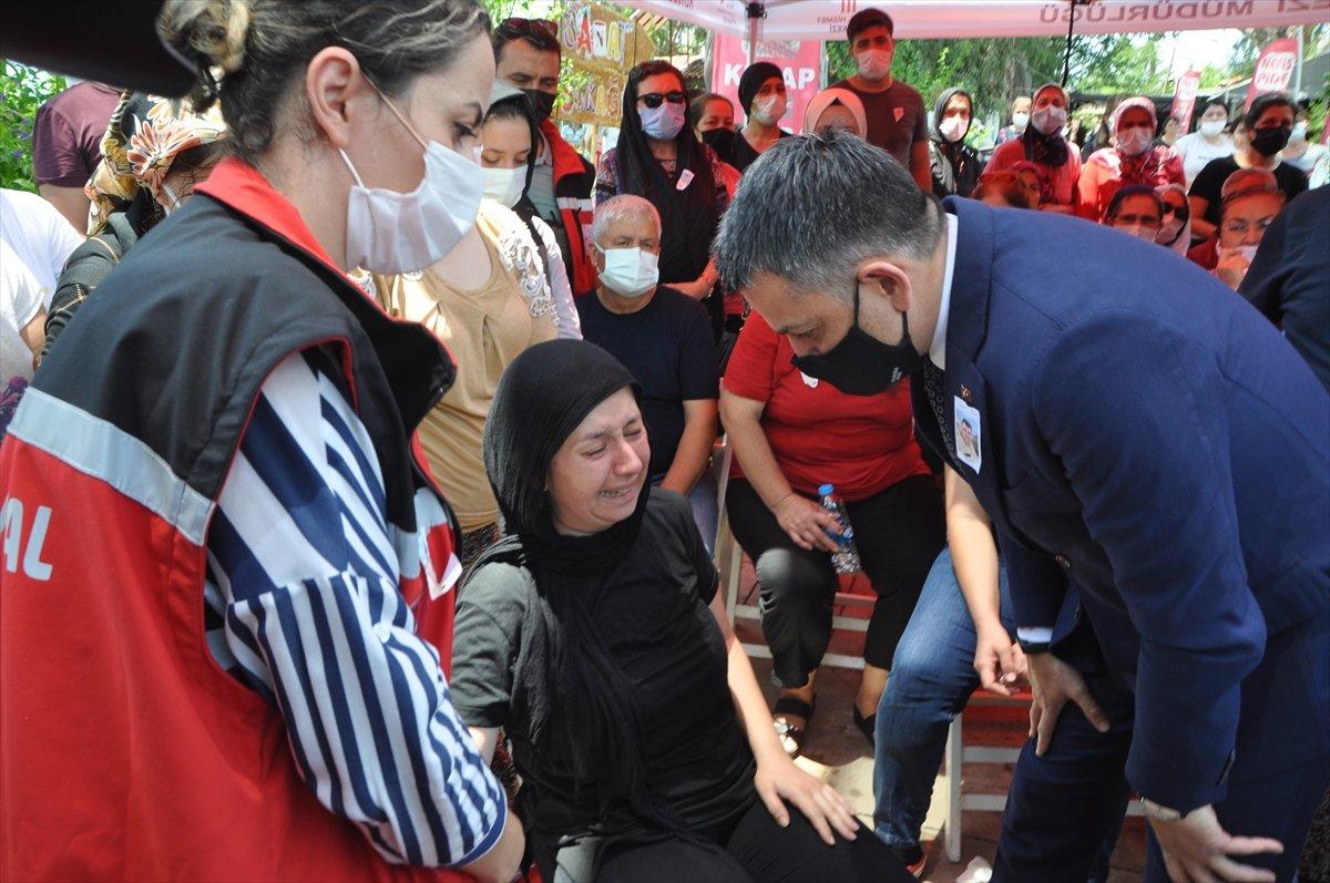 Marmaris'teki yangında şehit olan orman işçisi son yolculuğuna uğurlandı