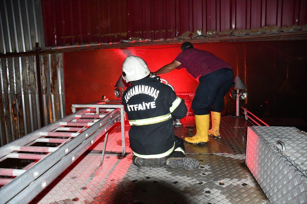 Kahramanmaraş’ta fabrika yangını