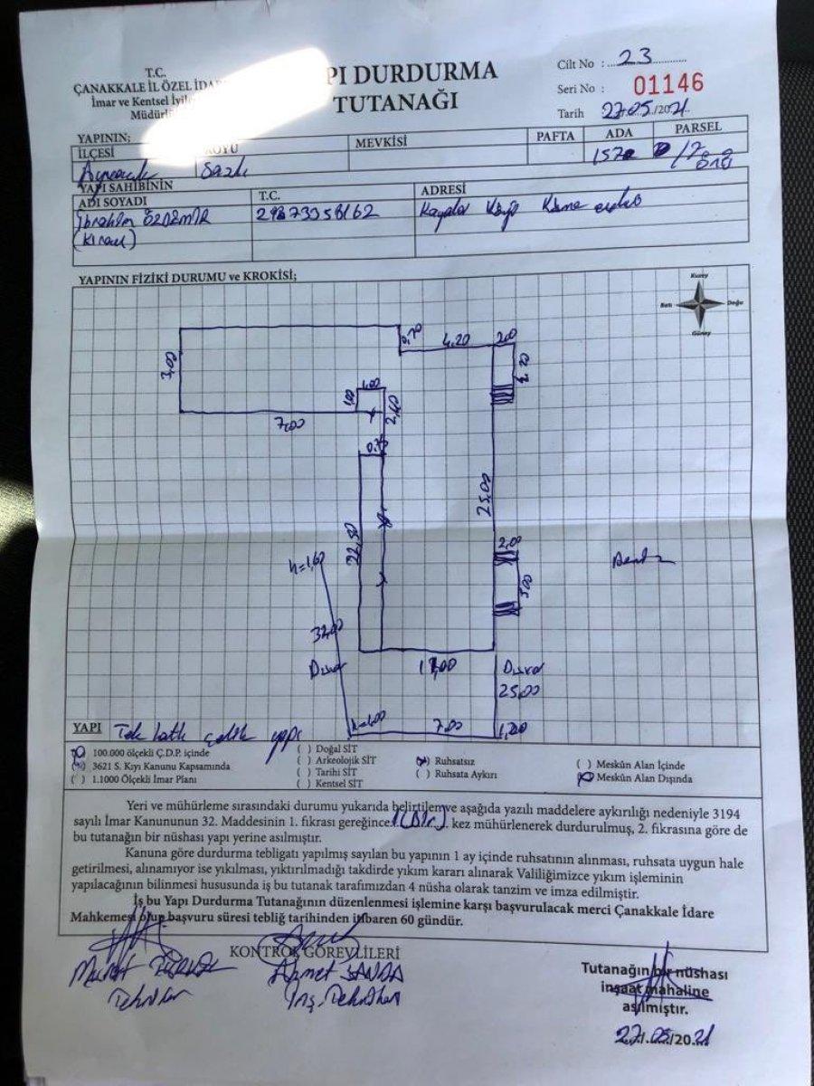 Assos'taki Cafer Mahiroğlu'nun kaçak restoran ve plajı yıkılacak