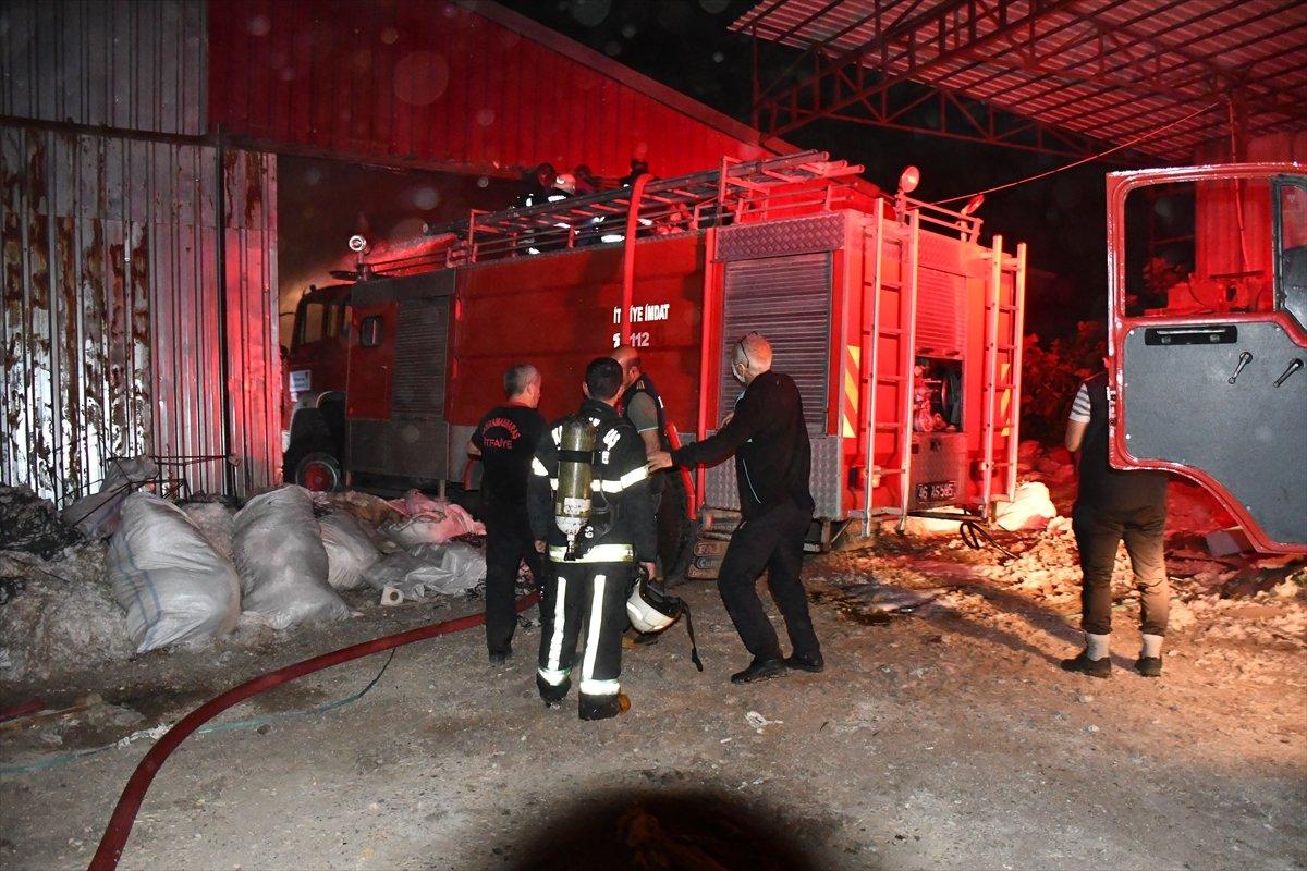 Kahramanmaraş’ta fabrika yangını