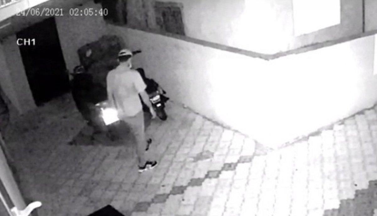 Osmaniye’de elektrikli bisikletin çalınma anları kamerada