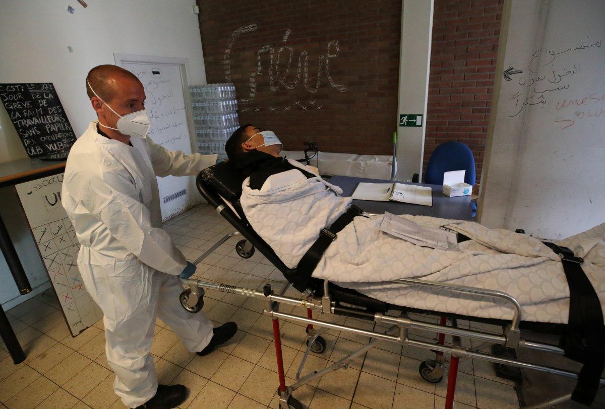 Belçika'da belgesiz göçmenler açlık grevinde