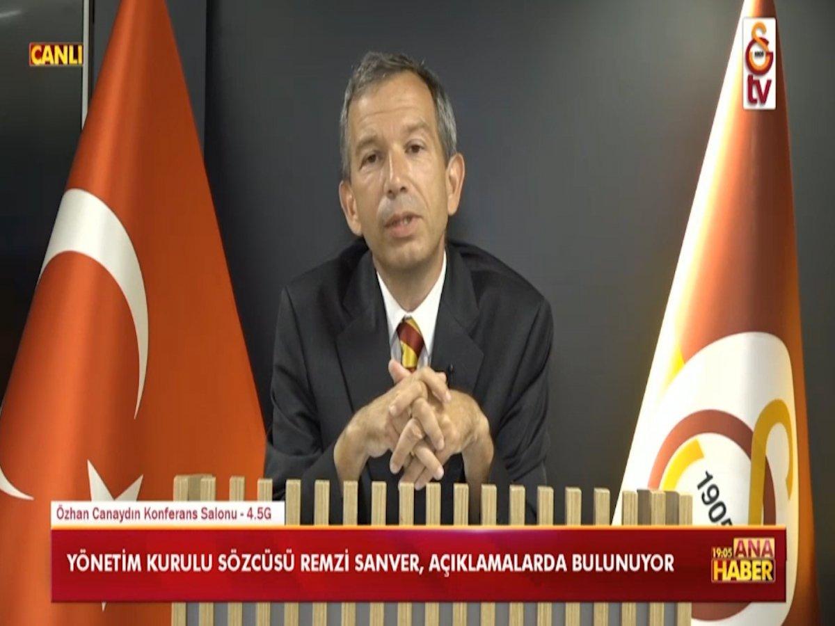 Galatasaray Yönetim Kurulu Sözcüsü Sanver: Taylan'ın yanındayız