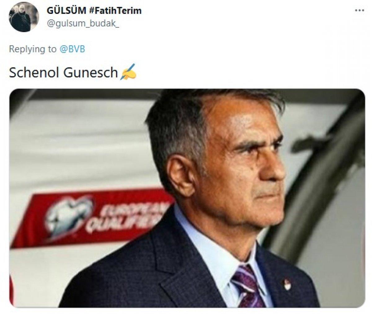 Dortmund'un paylaşımı Şenol Güneş'e benzetildi