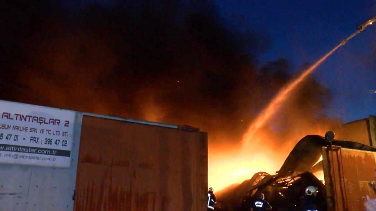 Ankara'da atık dönüşüm tesisinde yangın