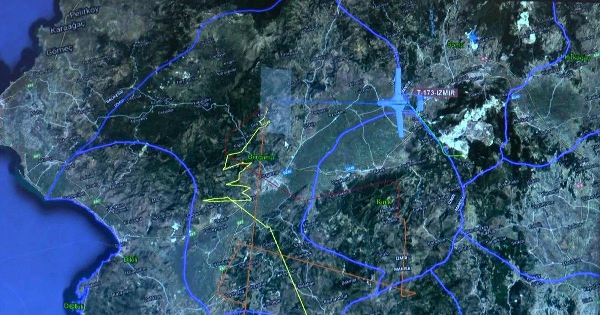 Marmaris'teki orman yangınını İHA tespit etti