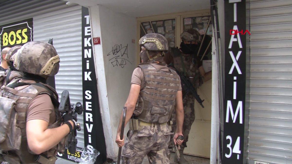 Pendik’teki 27 adrese uyuşturucu operasyonu