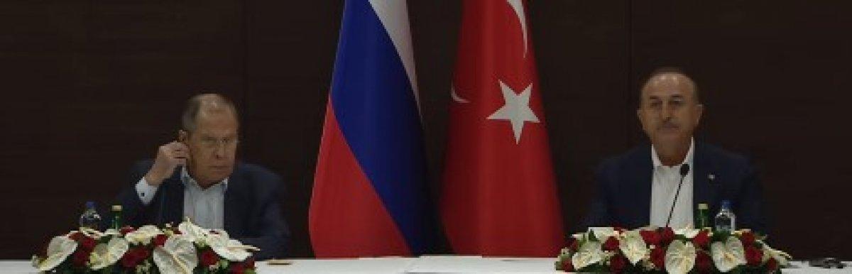 Mevlüt Çavuşoğlu ve Sergey Lavrov'dan Kanal İstanbul açıklaması