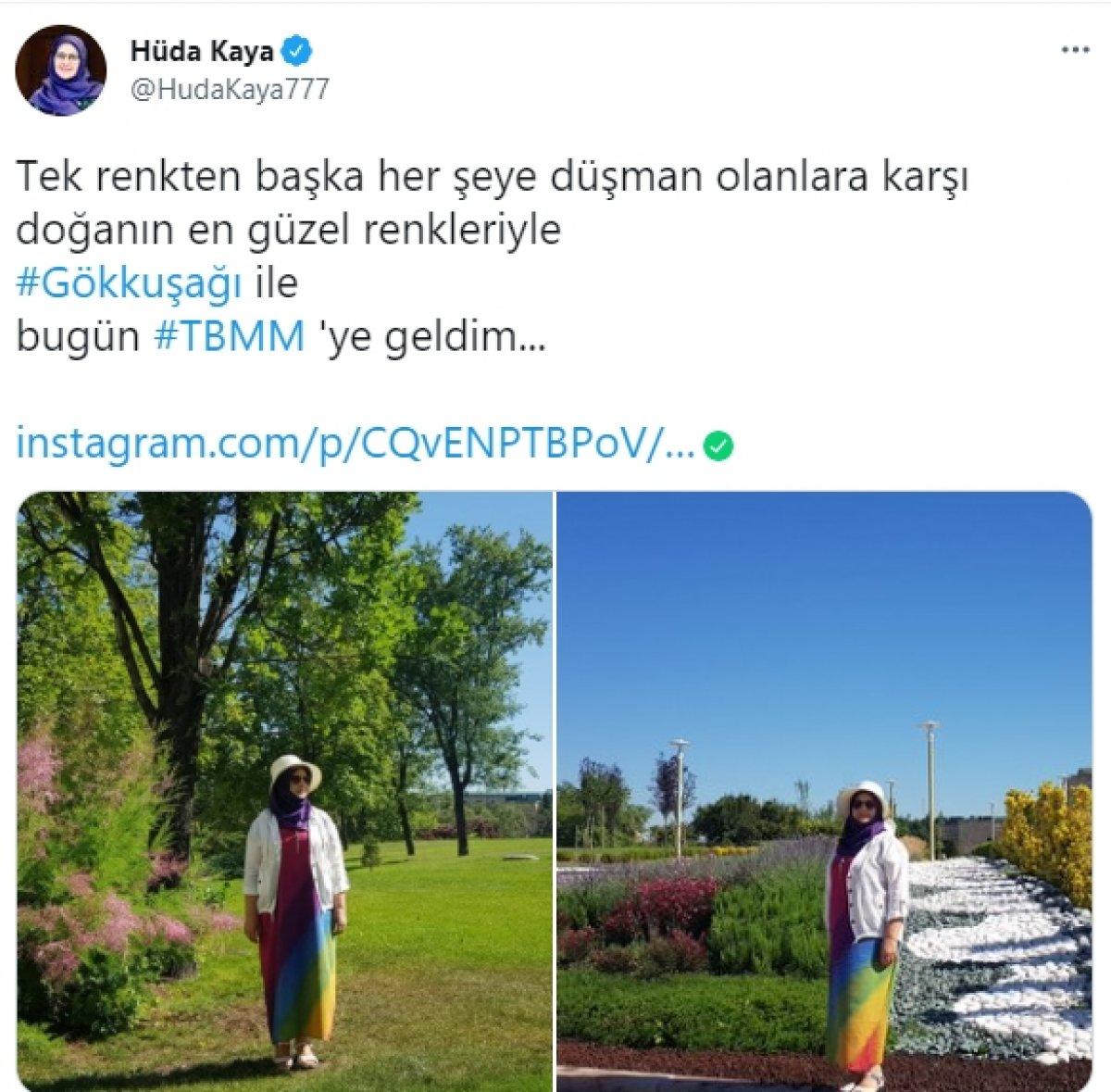 Hüda Kaya'dan LGBT'ye destek