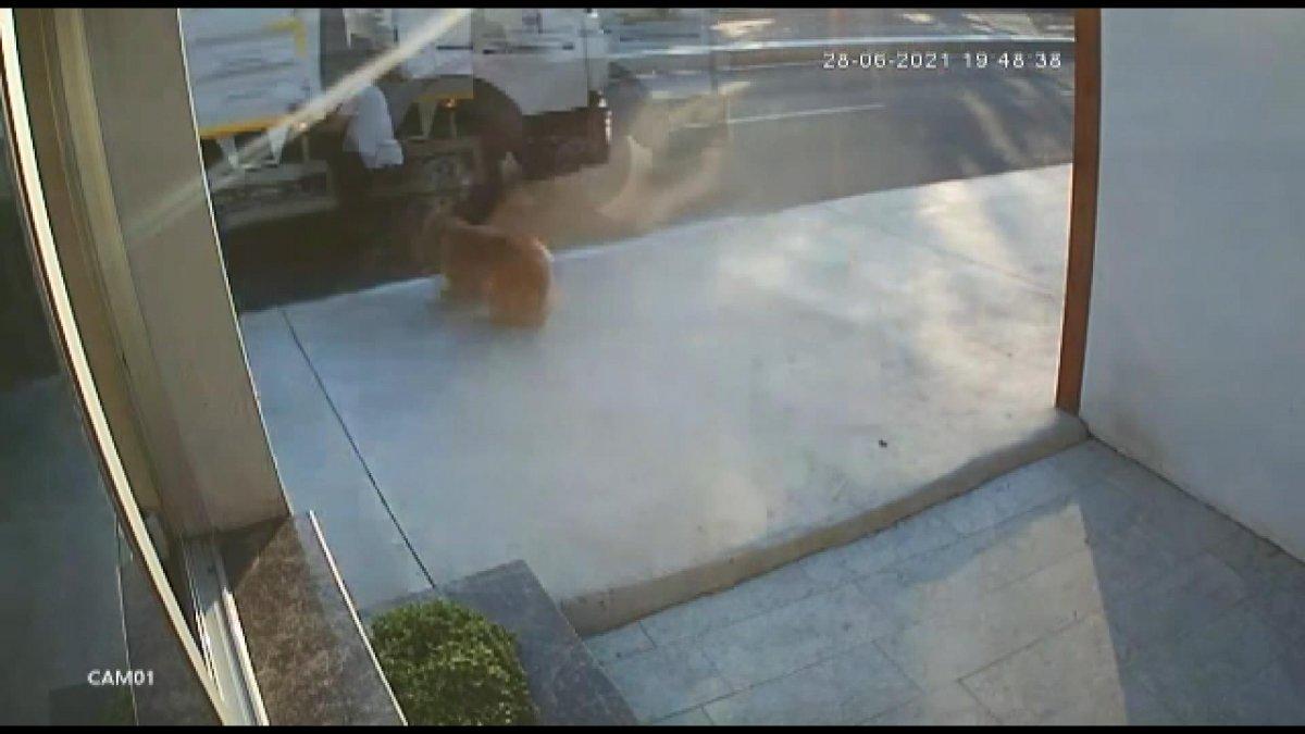 Büyükçekmece'de köpekten korkan gence kamyon çarptı
