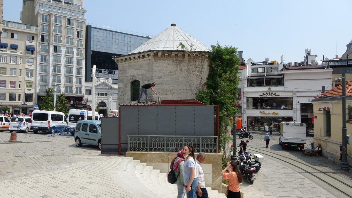 İBB, Taksim Maksemi'nin duvarına jeneratör inşa etti