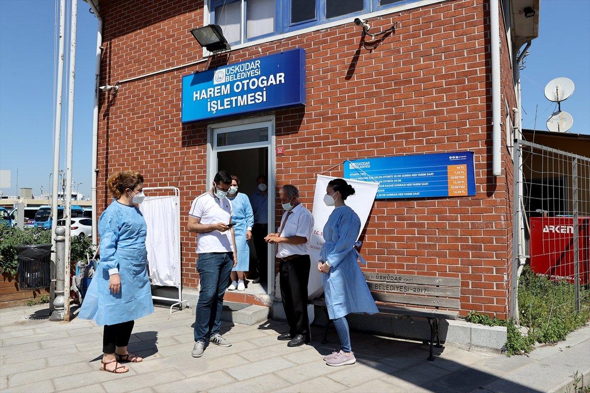 İstanbul Harem Otogarı'nda koronavirüs aşılaması başladı