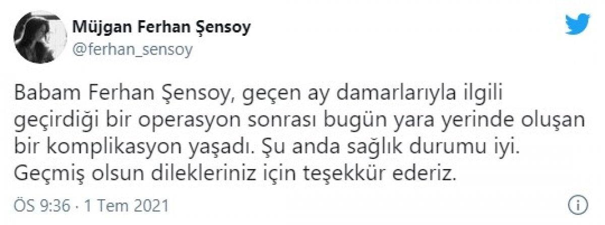 Ferhan Şensoy'un sağlık durumunu kızları açıkladı
