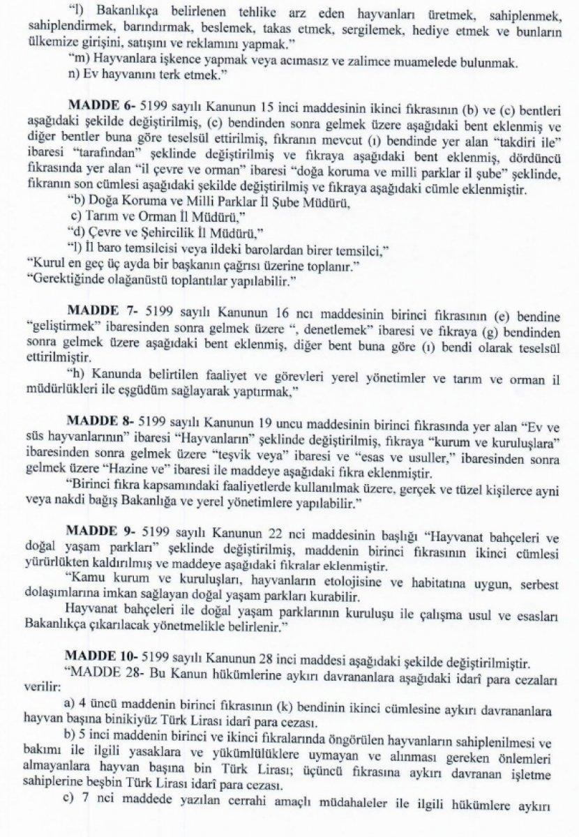 Mahir Ünal: Hayvan Hakları Yasası hazır