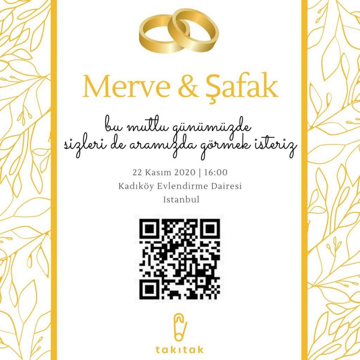 Takı töreni devri bitti: Yeni moda QR kodlar