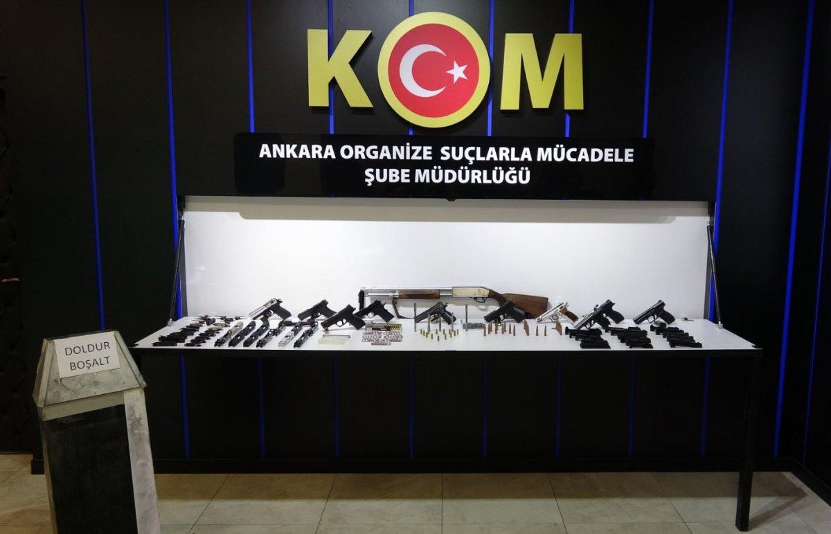 Ankara'da kaçak silah operasyonu: 15 gözaltı
