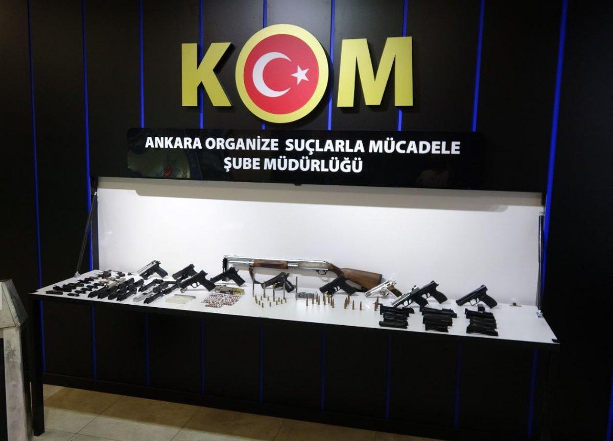 Ankara'da kaçak silah operasyonu: 15 gözaltı