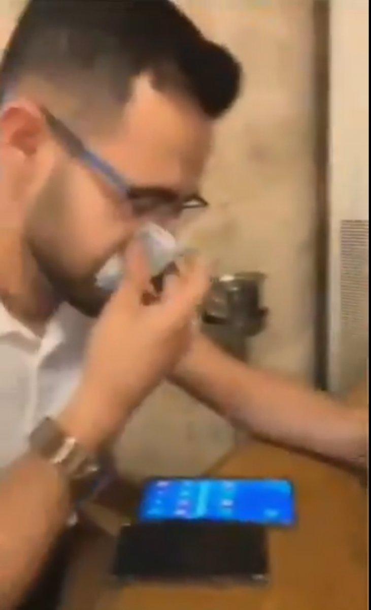 Türk parasıyla burnunu silen turist gözaltına alındı