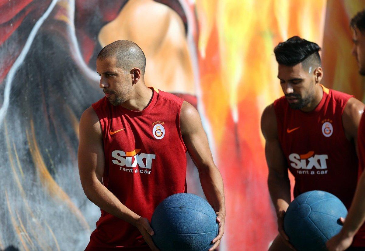 Galatasaray'da antrenmanların yıldızı Falcao