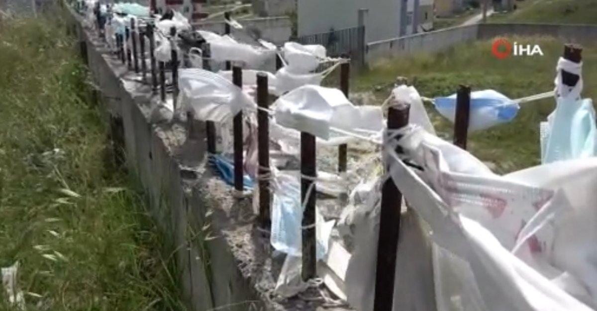 Arnavutköy’de maskelerden duvar ördüler