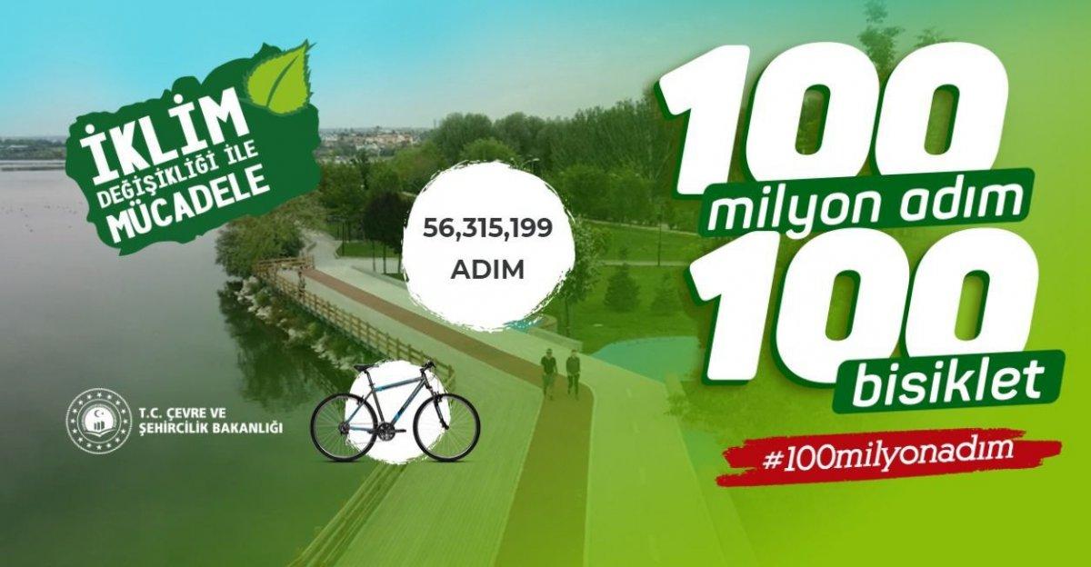 Sağlıklı bir hayat, temiz bir çevre için 100 Milyon Adım projesi