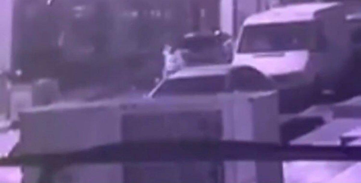 Maltepe’de çalıntı motosiklet ile bekçiye çarptı