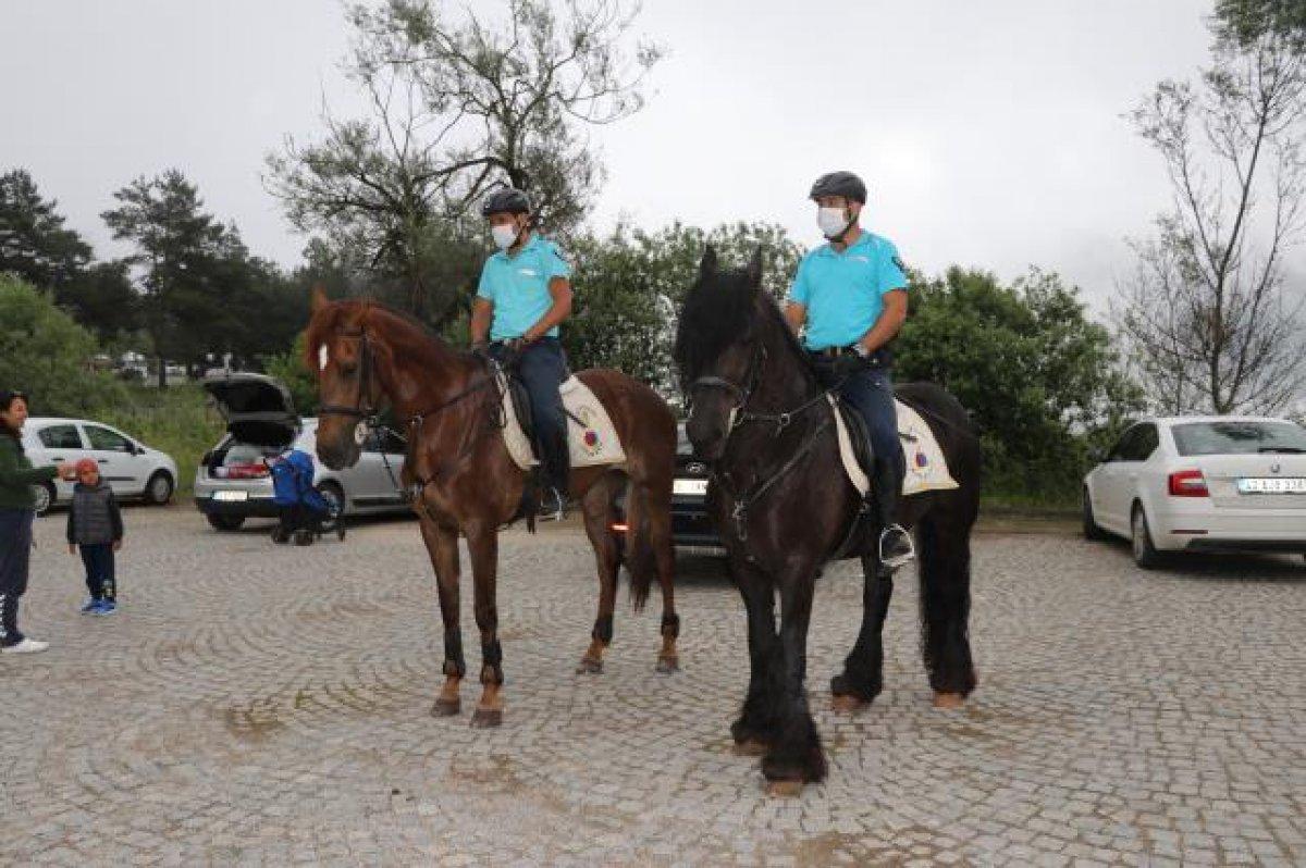 Bolu Abant'ta atlı jandarma göreve başladı