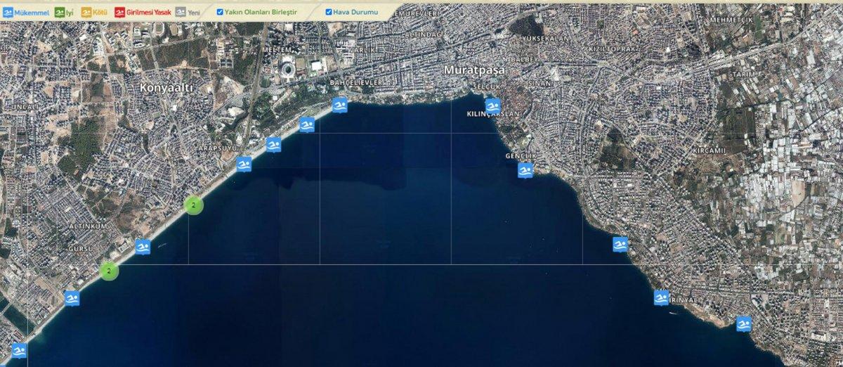 Su kalitesi ölçümlerinde Antalya'nın sahilleri liste birincisi