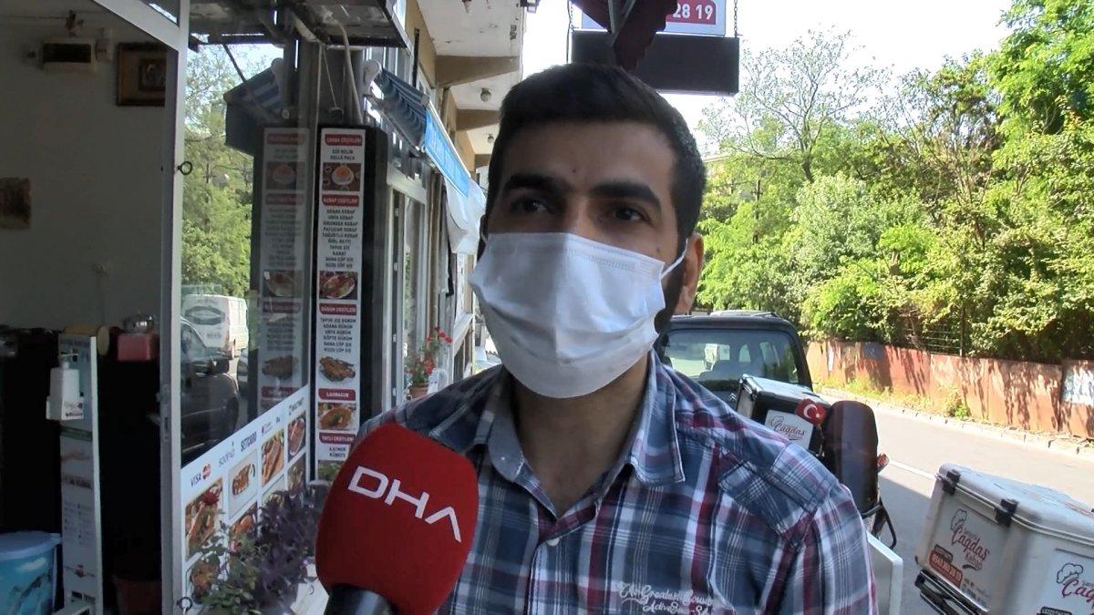 Sarıyer’de iş yerinin önündeki çiçeklerin çalınma anları kamerada