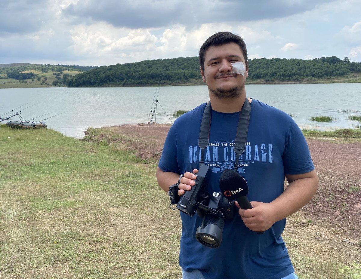 Saldırıya uğrayan İHA muhabiri Mustafa Uslu, görevinin başına döndü